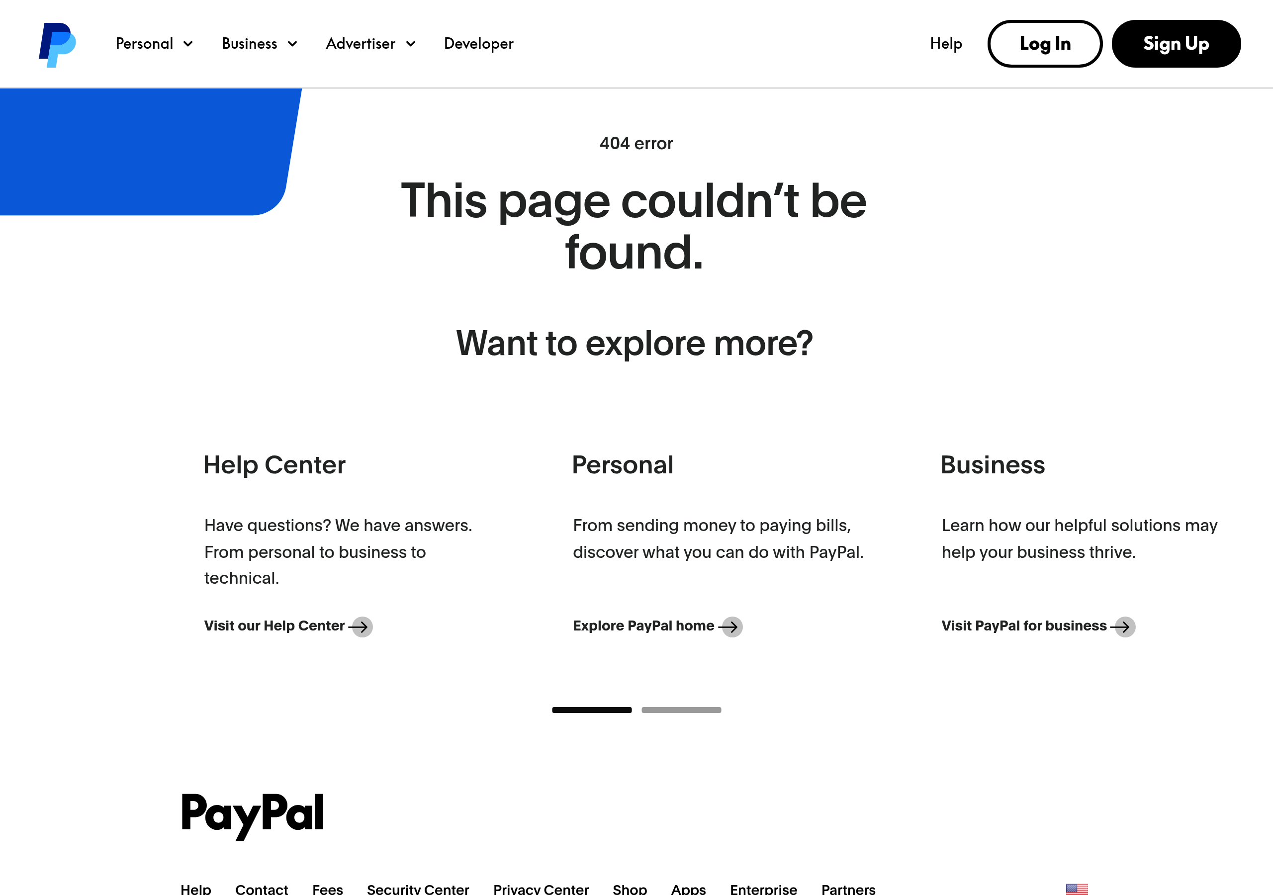 PayPal – Pricing screenshot Pricing – PayPal website breakdown